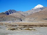 40 Darchen With Mount Kailash South Face Mount Kailash South Face continues to dominate the view as we approach Darchen (4681m).